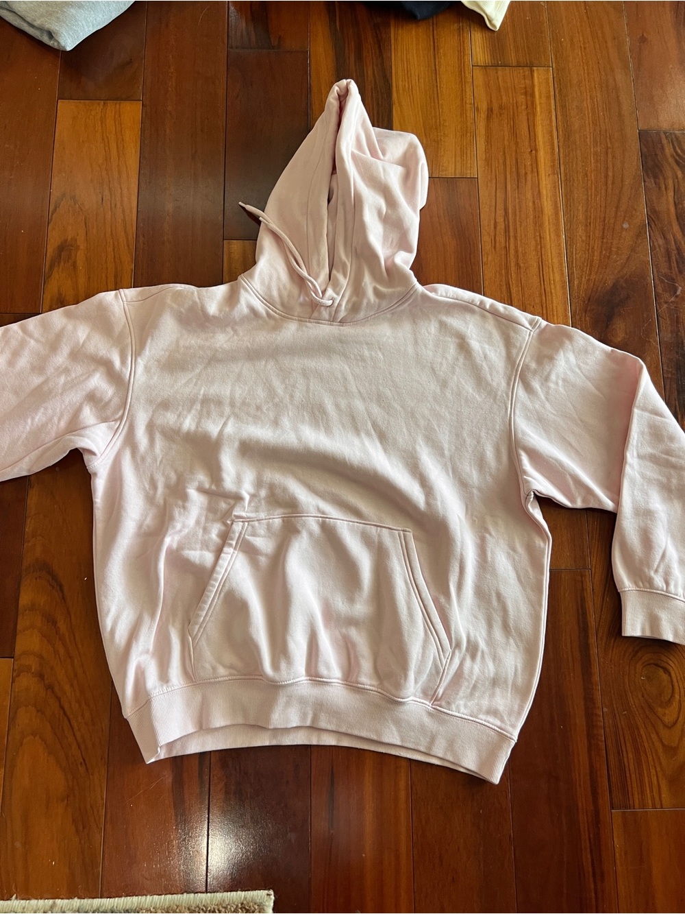 H&M Light Pink Pullover Hoodie